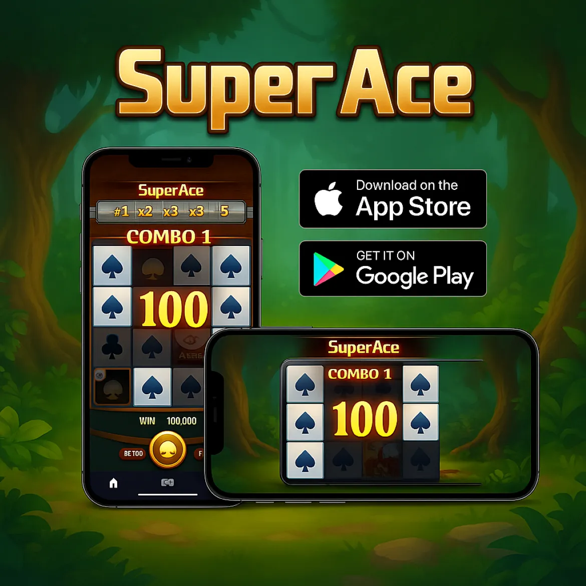 Super Ace second gameplay capture of card board